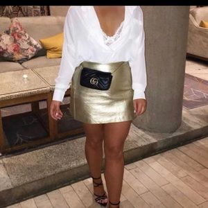 Skirt in gold